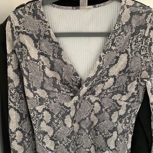 Animal print bodysuit